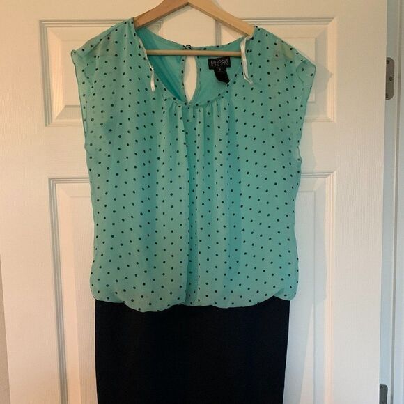Loose fit top mini polka dot dress - 8 - Picture 1 of 5
